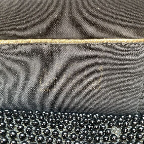 Vintage 40’s/50’s Corde Bead Handbag. Black Beaded With Gold Hardware. Rare. - Picture 7 of 16